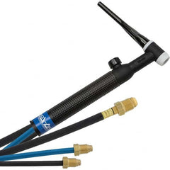 PRO-SOURCE - 350 Amp 12-1/2' Rubber Outfit 18V Water Cooled TIG Welding Torch Kit - Exact Industrial Supply