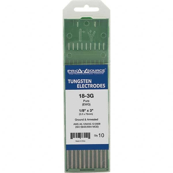 PRO-SOURCE - Tungsten Electrodes Type: Pure Diameter (Inch): 1/8 - Exact Industrial Supply