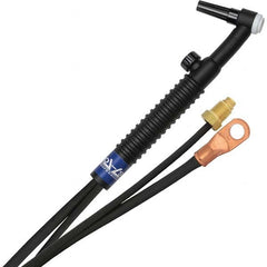 PRO-SOURCE - 125 Amp 12-1/2' Rubber Outfit 9FV Air Cooled TIG Welding Torch Kit - Exact Industrial Supply