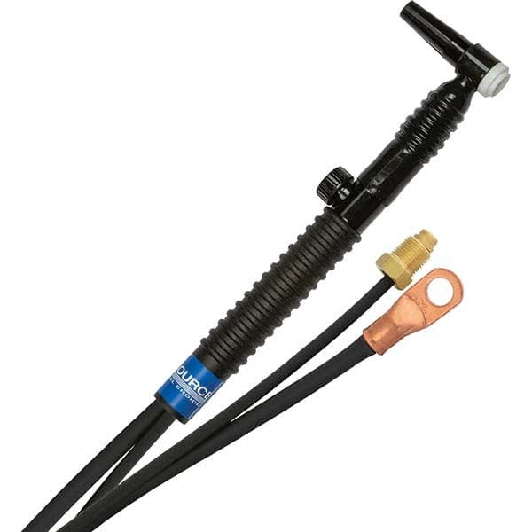 PRO-SOURCE - 125 Amp 25' Rubber Outfit 9FVMT Air Cooled TIG Welding Torch Kit - Exact Industrial Supply