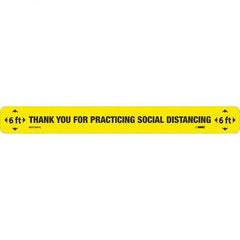 NMC - "Thank You for Practicting Social Distancing" Adhesive-Backed Floor Sign - Exact Industrial Supply