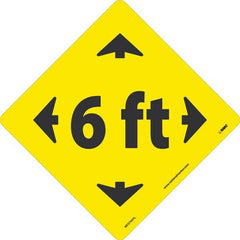 NMC - "6 ft" Adhesive-Backed Floor Sign - Exact Industrial Supply