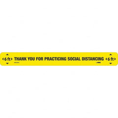 NMC - "Thank You for Practicting Social Distancing" Adhesive-Backed Floor Sign - Exact Industrial Supply