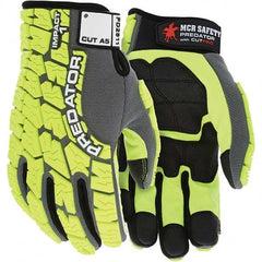 MCR Safety - Size L, ANSI Cut Lvl A5, Puncture Lvl 5, Abrasion Lvl 4, Synthetic Leather Coated Cut & Puncture Resistant Gloves - Exact Industrial Supply