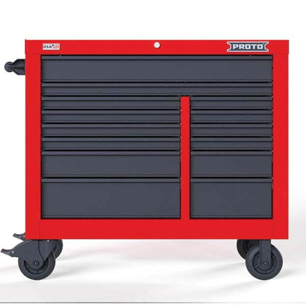 Proto - Tool Roller Cabinets Drawers Range: 11 - 15 Drawers Width Range: 36" - 47.9" - Exact Industrial Supply