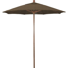 Patio Umbrellas; Diameter (Feet): 7.5; Height (Feet): 8.000; Fabric Color: Woven sesame; Base Included: No; Canopy Fabric: Olefin; Fade Resistant: Yes; Additional Information: Push Lift; Frame Material: Aluminum