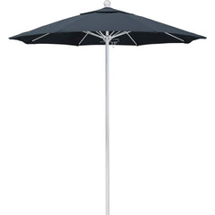 Patio Umbrellas; Diameter (Feet): 7.5; Height (Feet): 8.000; Fabric Color: Sapphire Blue; Base Included: No; Canopy Fabric: Pacifica; Fade Resistant: Yes; Additional Information: Push Lift; Frame Material: Aluminum