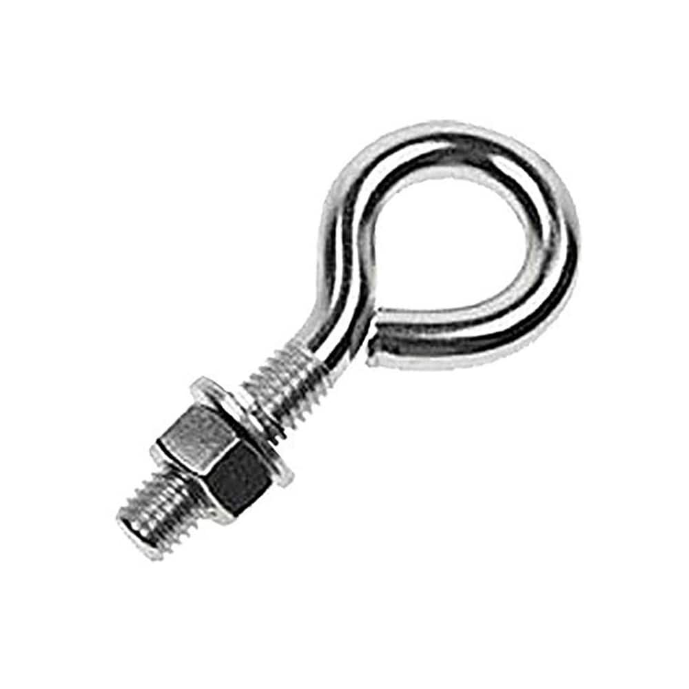 Fixed Lifting Eye Bolt: With Shoulder, 7,500 lb Capacity, 1 ™ Thread, Grade 316 Stainless Steel Fully Threaded, 18″ Shank, 18″ Thread Length