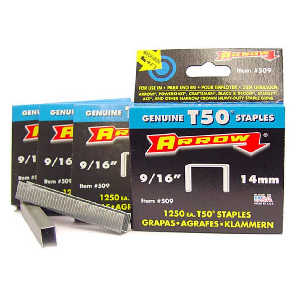 Construction Staples; Staple Type: Wide Crown; Insulated: No; Leg Length: 0.3937; Overall Width: 0; Material: Steel; For Use With: Tacker