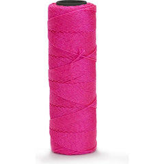 Twine; Type: Mason Line; Material: Nylon; Twine Construction: Twisted; Color: Pink; Overall Diameter: 0.052; Breaking Strength (Lb.): 120.000; Twine Size: #15; Length (Feet): 1000.00; Twine Size: #15; Diameter (Decimal Inch): 0.052; Color: Pink; Overall L