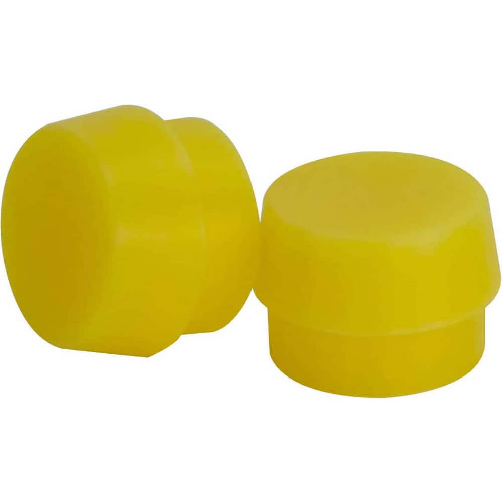 Replacement Heads & Faces; Material: Plastic; Tip Diameter (Decimal Inch): 1.7500; Hardness: Hard; Color: Yellow; Mount Type: Screw-In