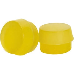 Replacement Heads & Faces; Material: Urethane; Tip Diameter (Decimal Inch): 2.0000; Hardness: Hard; Color: Yellow; Mount Type: Screw-In
