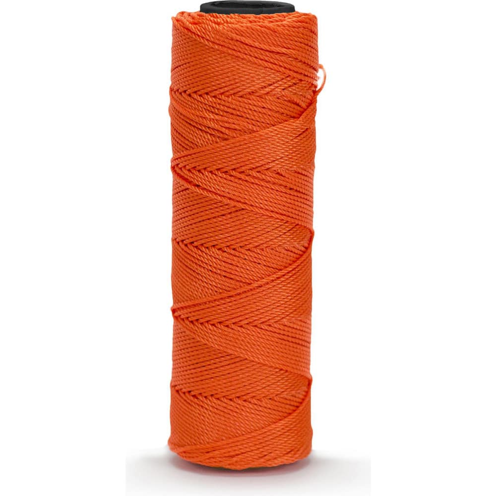 Twine; Type: Mason Line; Material: Nylon; Twine Construction: Twisted; Color: Orange; Overall Diameter: 0.052; Breaking Strength (Lb.): 120.000; Twine Size: #15; Length (Feet): 1000.00; Twine Size: #15; Diameter (Decimal Inch): 0.052; Color: Orange; Overa