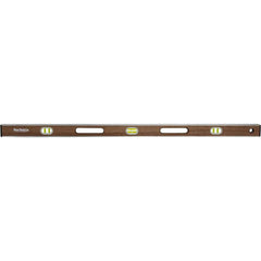 Box Beam, I-Beam & Torpedo Levels; Level Type: I-Beam; Vial Style: Bubble; Length (Inch): 48.0000; Magnetic: No; Body Material: Wood; Vial Types: Colored