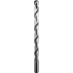 Extra Length Drill Bit: 0.3031″ Dia, 137 °, Solid Carbide TX Finish, 146.05″ OAL, Spiral Flute, Straight-Cylindrical Shank, Series 142P