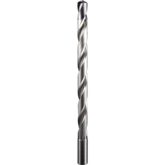 Extra Length Drill Bit: 0.6102″ Dia, 137 °, Solid Carbide TX Finish, 266.95″ OAL, Spiral Flute, Straight-Cylindrical Shank, Series 142P