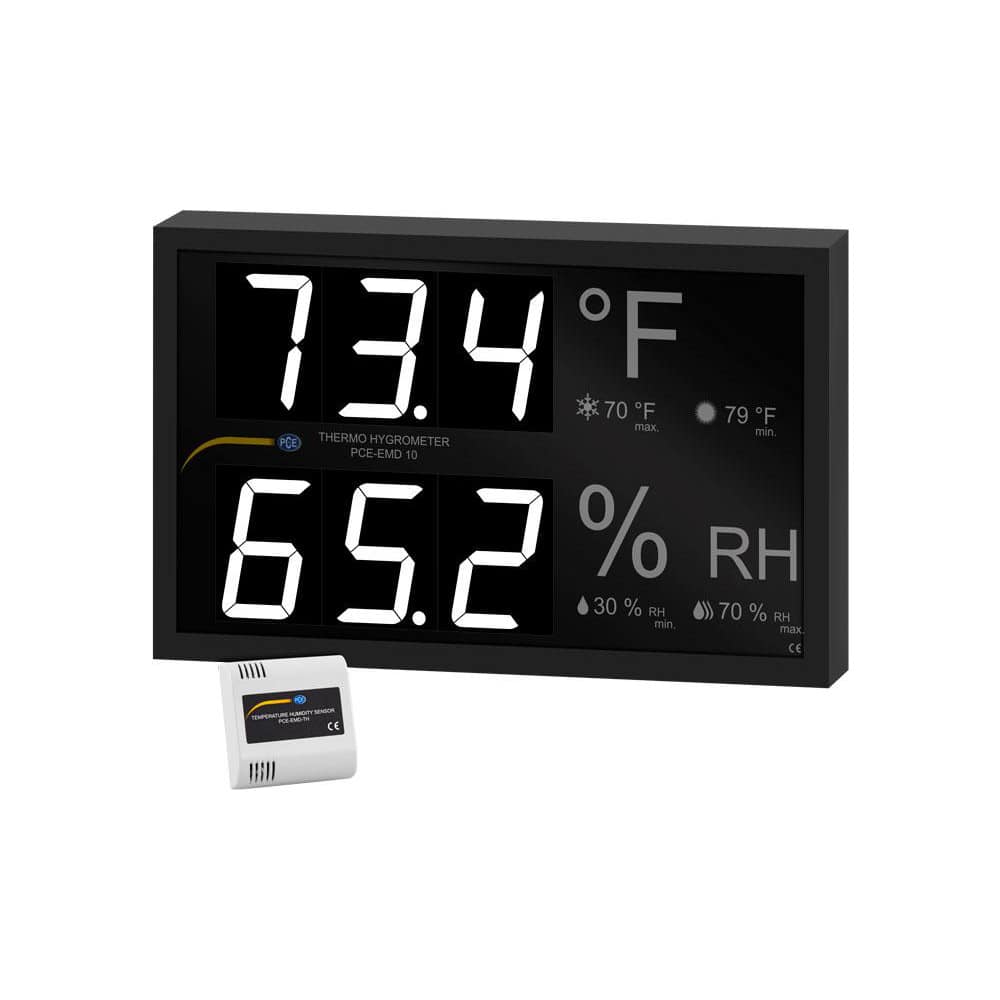 Thermometer/Hygrometers & Barometers; Probe Type: Build-in; Accuracy Degree (C): Temperature:  ™0.9  ™F, Humidity:   ™3 % RH; Accuracy Degree (F): Temperature:  ™0.9  ™F, Humidity:   ™3 % RH; Type: Thermo-Hygrometer; Temperature/Humidity Recorder; Tempera