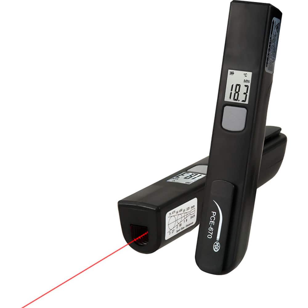 Infrared Thermometers; Display Type: 2.0 TFT LCD; Accuracy:  ™ 2% of rdg. ™or  ™ 2 ™C /3.6 ™F; Compatible Surface Type: Dull; Dark; Light; Shiny; Resolution: -9.9 ... 199.9 degree C / 14.2 ... 391.8 degree F : 0.1 degree C / 0.18 degree F; Resolution: -9.