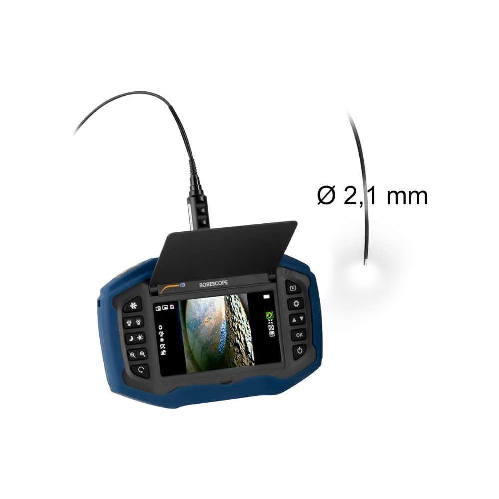 Inspection Cameras & Video Borescopes; Type: Data Logging Video Borescope; Compact Video Borescope; Video Inspection System; Probe Length (Inch): 1.00; Probe Diameter (Inch): 2.1 mm; Magnification: 4x; Field Of View: 120.000; Wireless Connection: No; Shaf