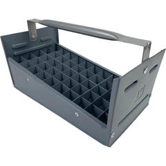 Small Parts Boxes & Organizers; Product Type: Nipple Caddy; Lock Type: Non-Locking; Number of Dividers: 17; Removable Dividers: No; Overall Capacity: 50; Color: Gray; Frame Material: Polyethylene