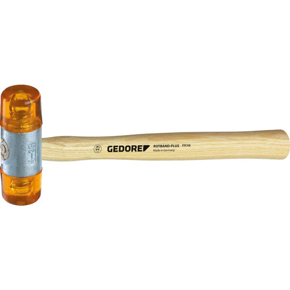 Non-Marring Hammer: 1.1 lb, Cellulose Acetate Head 320″ OAL, Ash Handle, Interchangeable