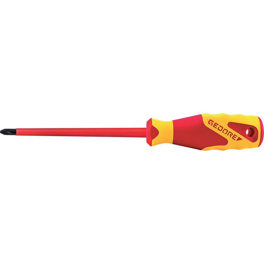 Phillips Screwdrivers; Tip Size: #4; Overall Length: 320.00; Handle Type: Ergonomic; Overall Length (Inch): 320.00; Features: Ergonomic Handle Design Enables Precise & Fatigue-Free Working; VDE Insulation Up To 1000 V, 3-Component Handle Power-Grip With H