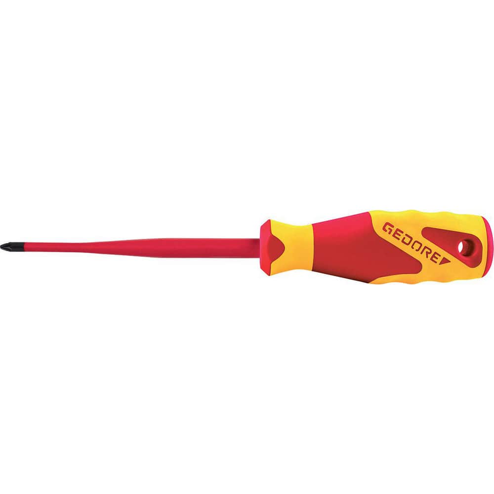 Precision & Specialty Screwdrivers; Tool Type: Slim Drive Screwdriver; Blade Length (mm): 100; Body Material: Molybdenum Vanadium Steel; Insulated: Yes; Standards: IEC60900; EN 60900; Overall Length (Inch): 210.00; Phillips Point Size: #2; Material: Molyb