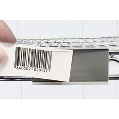 Label Holders; Backing: Snap-On; Width (Inch): 3; Label Holder Style: Slide-in; Length (Inch): 1.25; Material: PVC; Finish: Matte; Label Insert Position: Side; Number Of Viewable Sides: 1; Cover: No; Maximum Label Height: 1.25 in; Maximum Label Width: 3 i