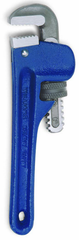 2-9/16" Pipe Capacity - 14" OAL - Cast Iron Heavy Duty Pipe Wrench - Exact Industrial Supply