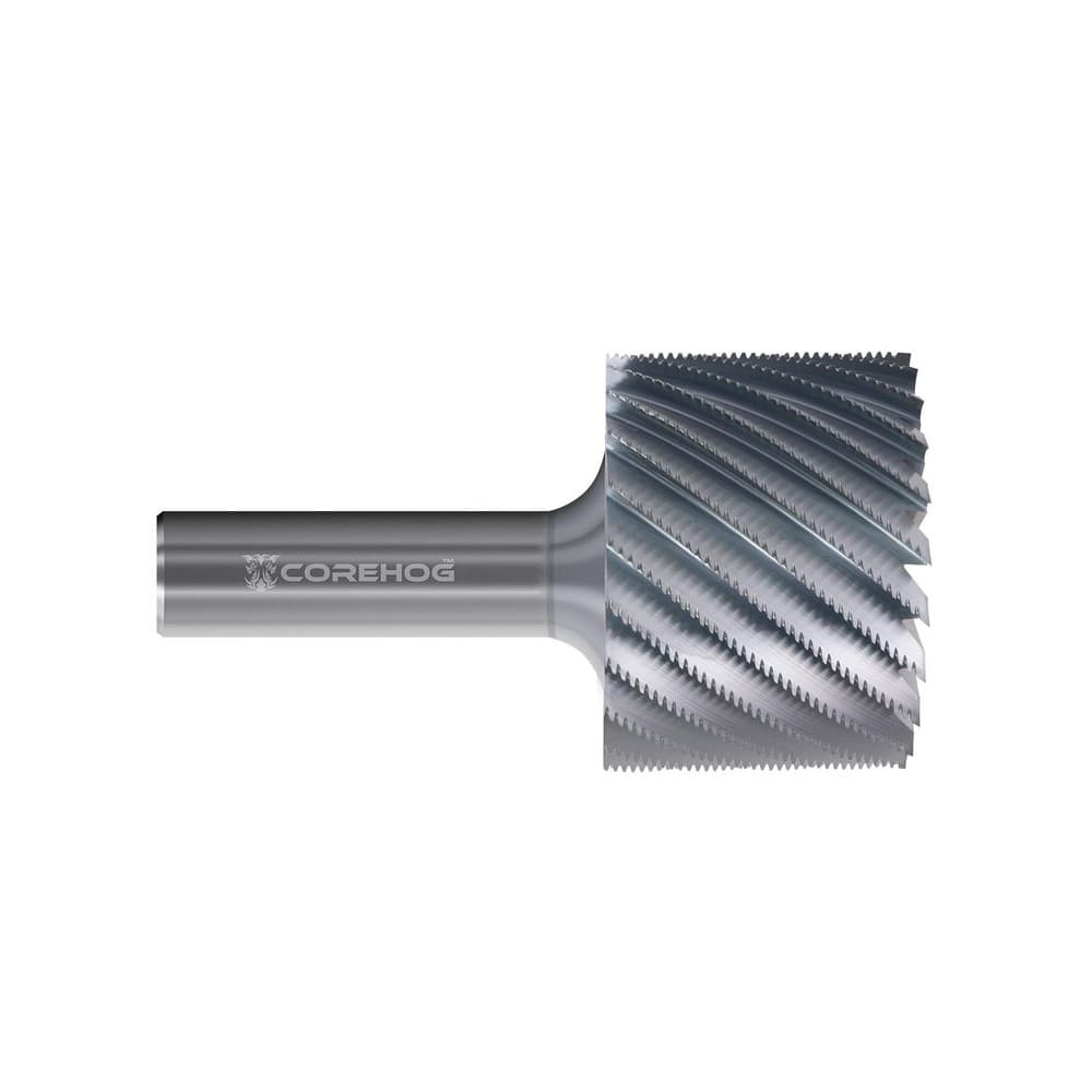 Square End Mill: 2-1/2'' Dia, 1-7/8'' LOC, 4.5'' OAL, 22 Flutes, Solid Carbide Single End, TiCN Finish, Helical Flute, Centercutting