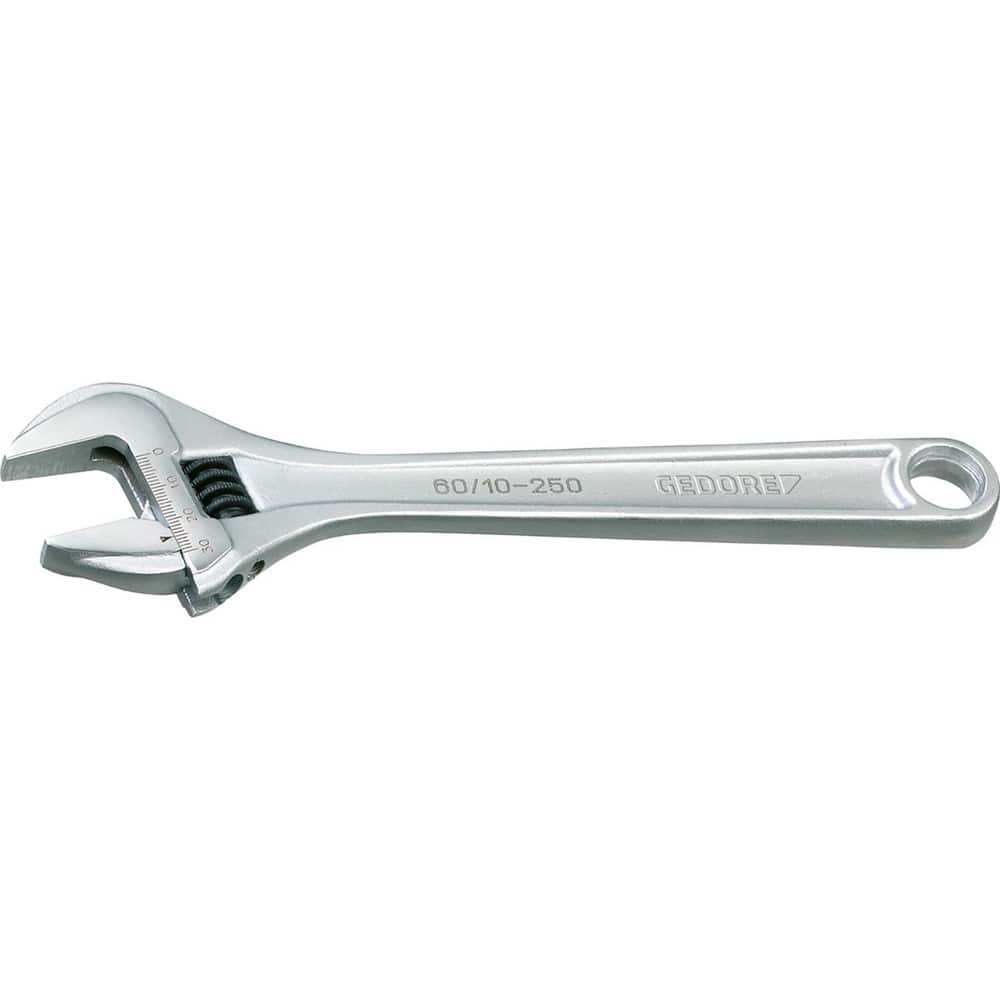 Adjustable Wrenches; Maximum Jaw Capacity: 0.78125 in; Finish: Chrome-Plated; Polished; Standards: ISO 6787; Overall Length: 6.00