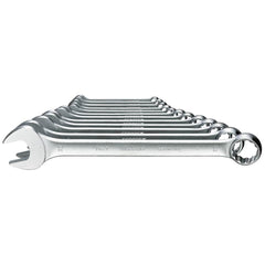 Wrench Sets; Set Type: Combination Wrench Set; Wrench Size: 10 - 32 mm; Material: Vanadium Steel; Finish: Chrome-Plated; Non-sparking: No; Corrosion-resistant: Yes; Ratcheting: No; Head Offset Angle: 15  ™; Includes: 11; 22; 12; 13; 24; 14; 27; 17; 32 mm