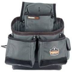 5522 GRAY 16-POCKET TOOL POUCH-SYNTH - Exact Industrial Supply