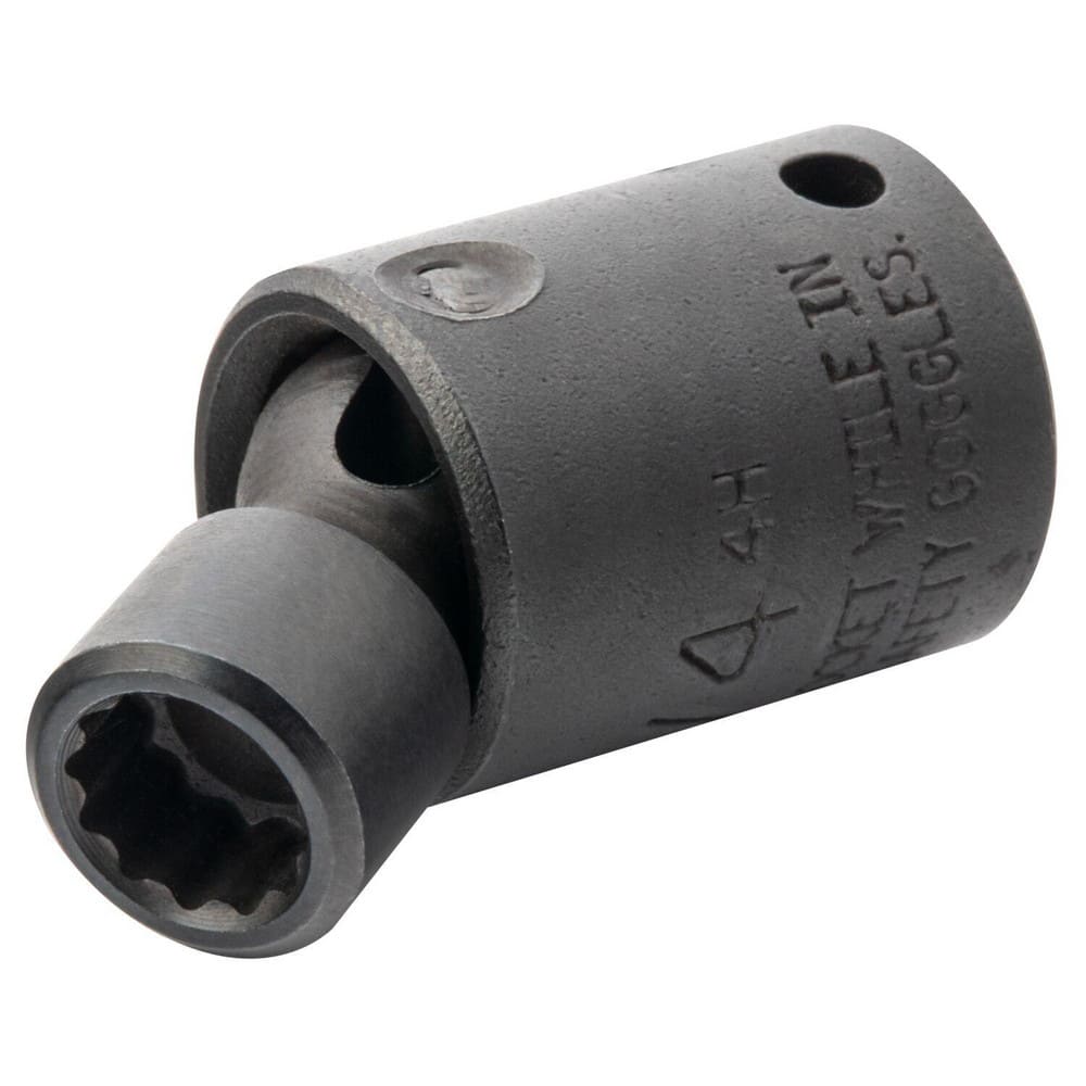 Impact Sockets; Drive Style: Hex; Material: Steel; Finish: Black Oxide; Insulated: No; Non-sparking: No; Deep: No; Number Of Points: 12; Overall Length: 2.00