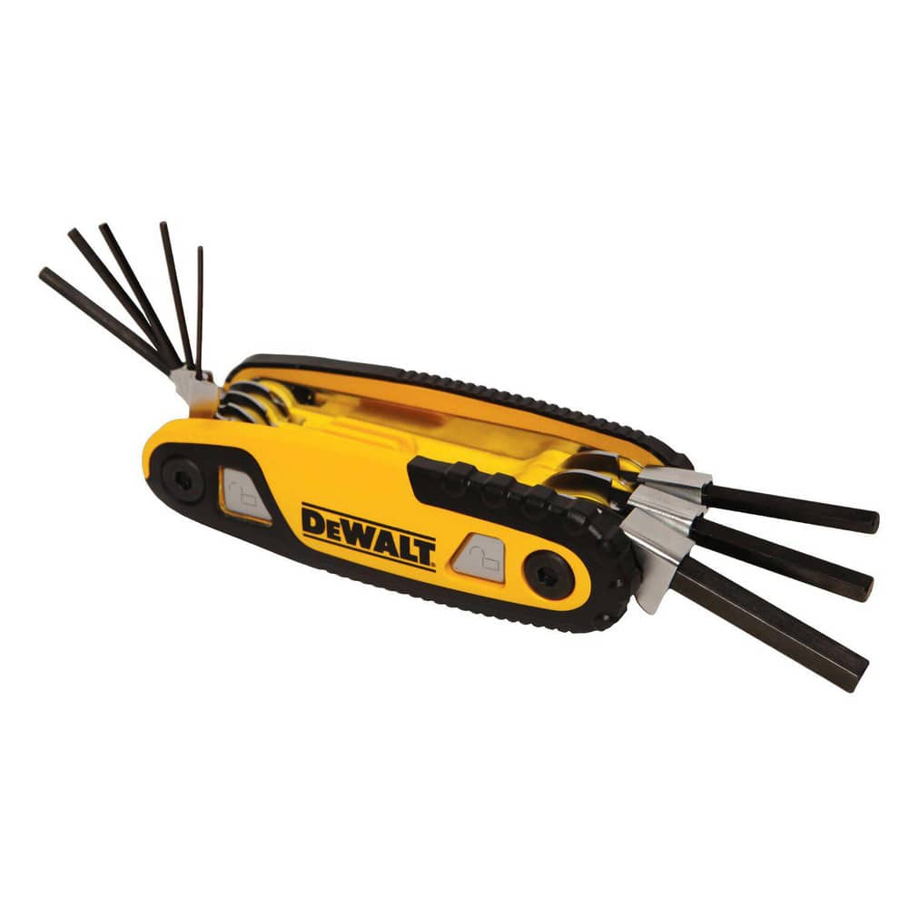 Hex Key Sets; Ball End: No; Handle Type: Folded; Hex Size: 7/64 in; 1/8 in; 9/64 in; 3/16 in; 3/32 in; 7/32 in and 1/4 in; 5/32 in; Material: Alloy Steel; Number Of Pieces: 8; Overall Length: 6.00