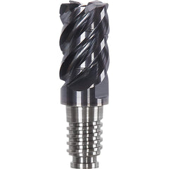 Corner Radius & Corner Chamfer End Mill Heads; Chamfer Angle: 45.000; Connection Type: Duo-Lock 32; Centercutting: No; Flute Type: Spiral; Number Of Flutes: 5; End Mill Material: Solid Carbide; Overall Length: 2.52