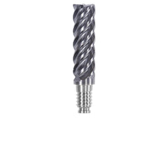 Corner Radius & Corner Chamfer End Mill Heads; Chamfer Angle: 45.000; Connection Type: Duo-Lock 16; Centercutting: No; Flute Type: Spiral; Number Of Flutes: 5; End Mill Material: Solid Carbide; Overall Length: 2.20