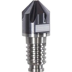 Corner Radius & Corner Chamfer End Mill Heads; Chamfer Angle: 60.000; Connection Type: Duo-Lock 16; Centercutting: No; Flute Type: Spiral; Number Of Flutes: 8; End Mill Material: Solid Carbide; Overall Length: 0.79