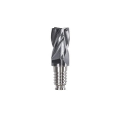 Corner Radius & Corner Chamfer End Mill Heads; Connection Type: Duo-Lock 16; Centercutting: Yes; Flute Type: Helical; Series: Haimer Mill; Number Of Flutes: 4; Overall Length: 1.26