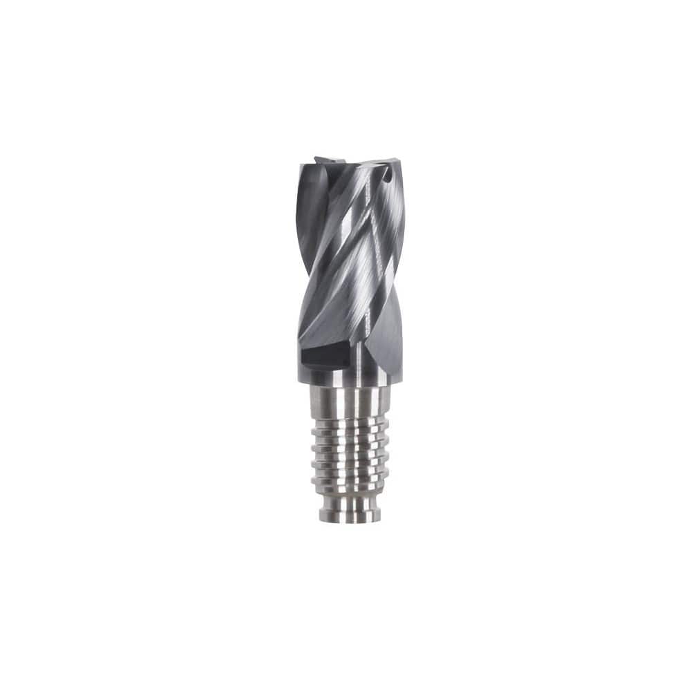 Corner Radius & Corner Chamfer End Mill Heads; Connection Type: Duo-Lock 10; Centercutting: Yes; Flute Type: Helical; Series: Haimer Mill; Number Of Flutes: 4; Overall Length: 0.79