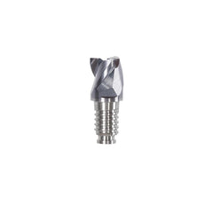 Square End Mill Heads; Mill Diameter (Inch): 3/8; Mill Diameter (mm): 9.53; Mill Diameter (Decimal Inch): 0.3750; Number of Flutes: 3; Length of Cut (Decimal Inch): 0.2953; Length of Cut (mm): 7.5000; Connection Type: Duo-Lock 10; Overall Length (Inch): 0