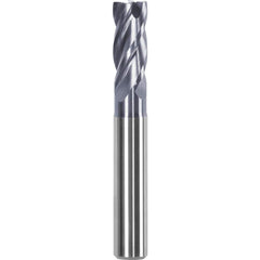 Square End Mills; Number Of Flutes: 4; End Mill Material: Solid Carbide; End Type: Single; Centercutting: Yes; Chipbreaker: No; Extended Reach: Yes; Shank Type: Weldon Flat; Flute Type: Helical