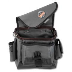 5516 GRAY TOPPED TOOL POUCH-STRAP - Exact Industrial Supply