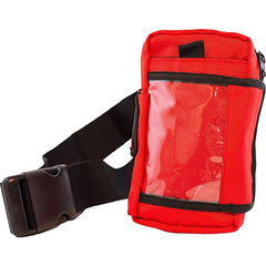 Tool Bags & Tool Totes; Closure Type: Hook & Loop; Zipper; Material: Vinyl; Overall Width: 4; Overall Depth: 2 in; Overall Height: 7.5 in; Color: Red; Number Of Pockets: 3.000