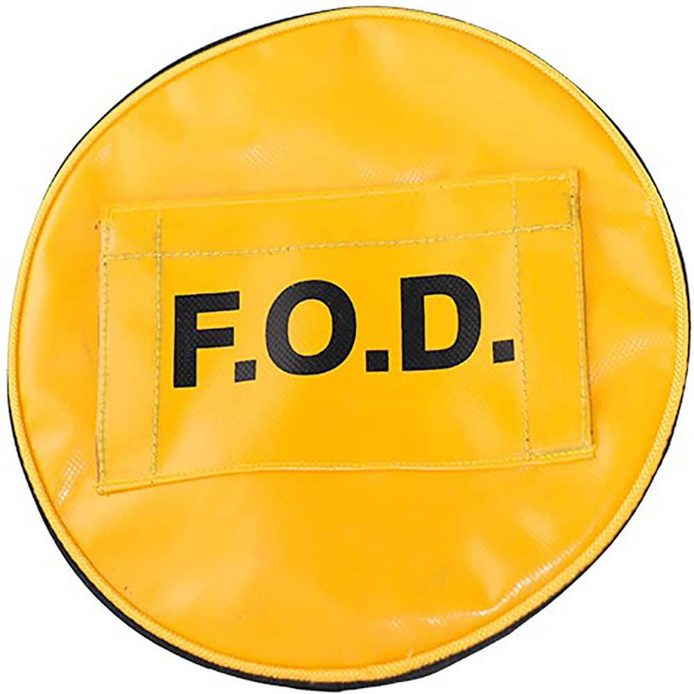 Tool Bags & Tool Totes; Closure Type: Hook & Loop; Elastic; Material: Vinyl; Overall Width: 12; Overall Depth: 12 in; Overall Height: .5 in; Color: Yellow; Number Of Pockets: 0.000