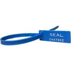 Security Seals; Type: Tamper-Evident Plastic Seal; Overall Length (Decimal Inch): 9.50; Operating Length: 7 in; Breaking Strength: 112.000; Material: Polypropylene; Color: Blue; Color: Blue; Overall Length: 9.50; Material: Polypropylene; Product Type: Tam