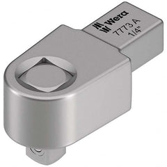 Wera - Torque Wrench Interchangeable Heads Head Type: Square NonRatcheting Size (Inch): 1/4 - Exact Industrial Supply