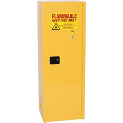 Eagle - Safety Cabinets Hazardous Chemical Type: Flammable and Combustible Liquids Color: Yellow - Exact Industrial Supply