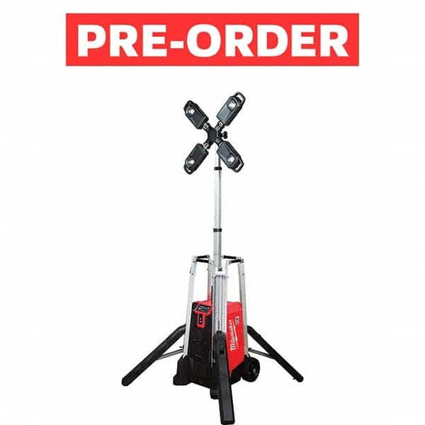 Milwaukee Tool - Portable Work Lights Portable Type: Floor Lamp Type: LED - Exact Industrial Supply