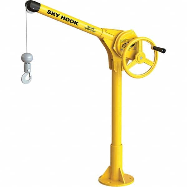 Sky Hook - 500 Lb Steel Lifting Hook Crane - Exact Industrial Supply